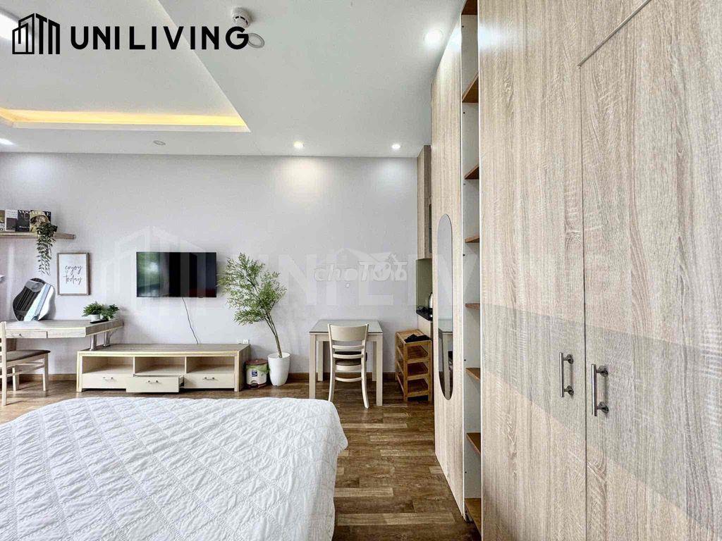 Cho thuê studio ban công tách bếp full ngay quốc hương - cầu sài gòn - 3