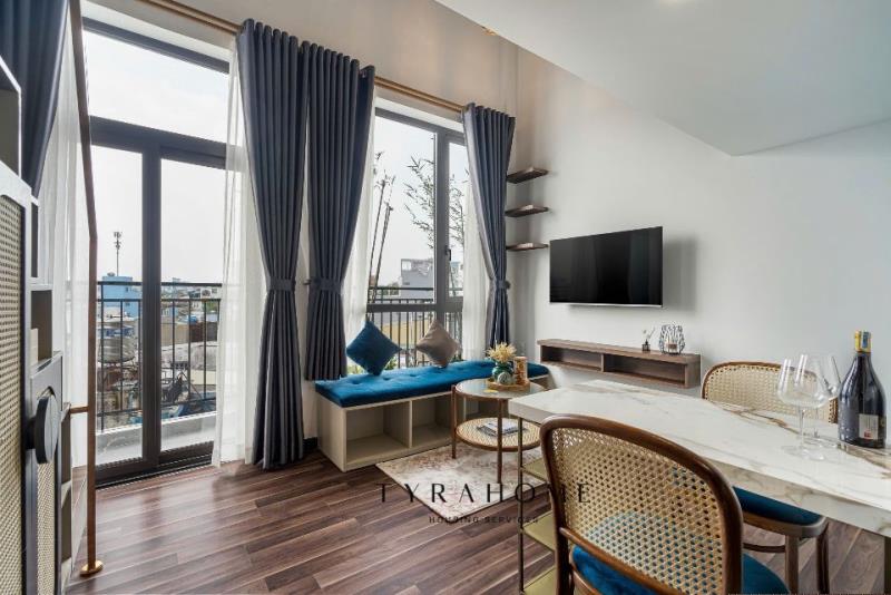 Cho thuê duplex full nội thất có ban công, máy giặt riêng - nguyễn cửu vân, bình thạnh