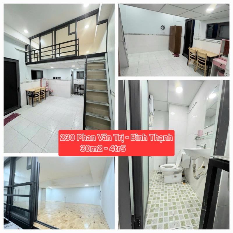 Cho thuê phòng có gác - 35m2 - phan văn trị gần đah văn lang - 4