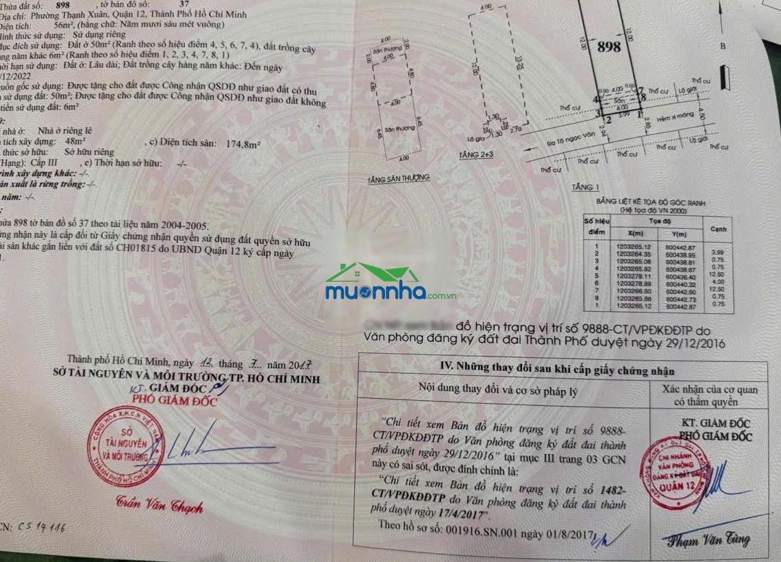 Chủ nhà cần bán nhà phố 1 trệt - 1 lầu (sổ chính chủ - ưng sang tên công chứng không tranh chấp) - 4