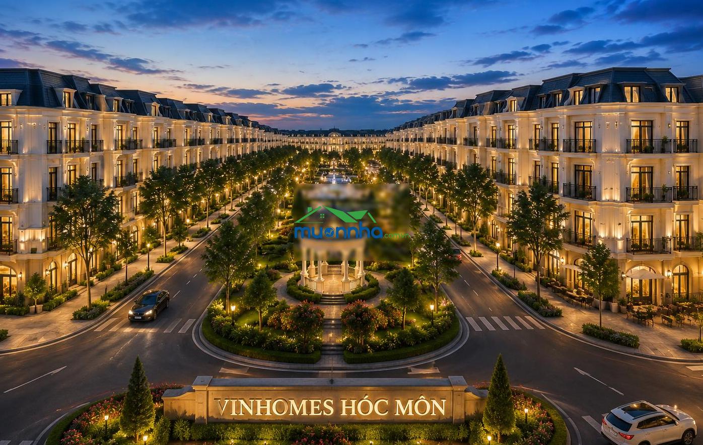 Chỉ hơn 1 tỷ sở hữu nhà phố 4 tầng vinhomes hóc môn - mặt tiền đường 19m - 2
