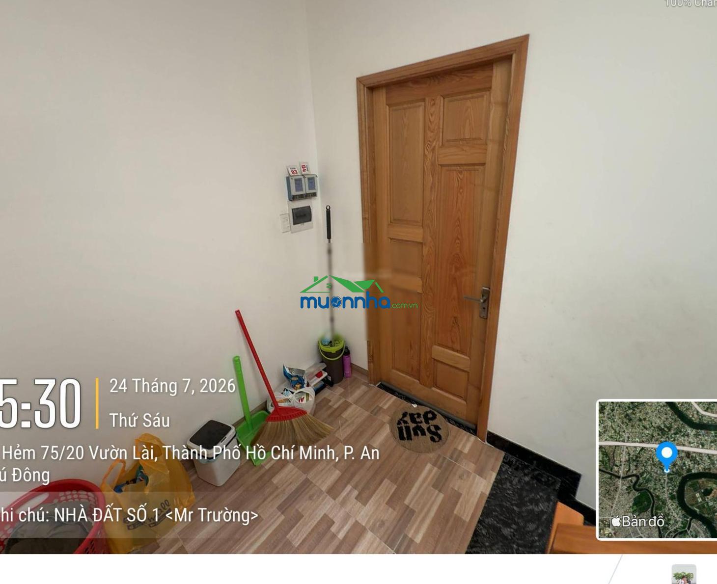 Gia đình có việc gửi bán nhà 3 lầu hẻm 105 vườn lài gần cầu rạch giá, giá tốt 4.6mx12m - Ảnh 4
