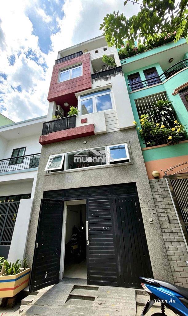 Bán nhà đẹp 5 tầng gò dầu - dương văn dương - hẻm xe hơi- 51m2- 4 pn