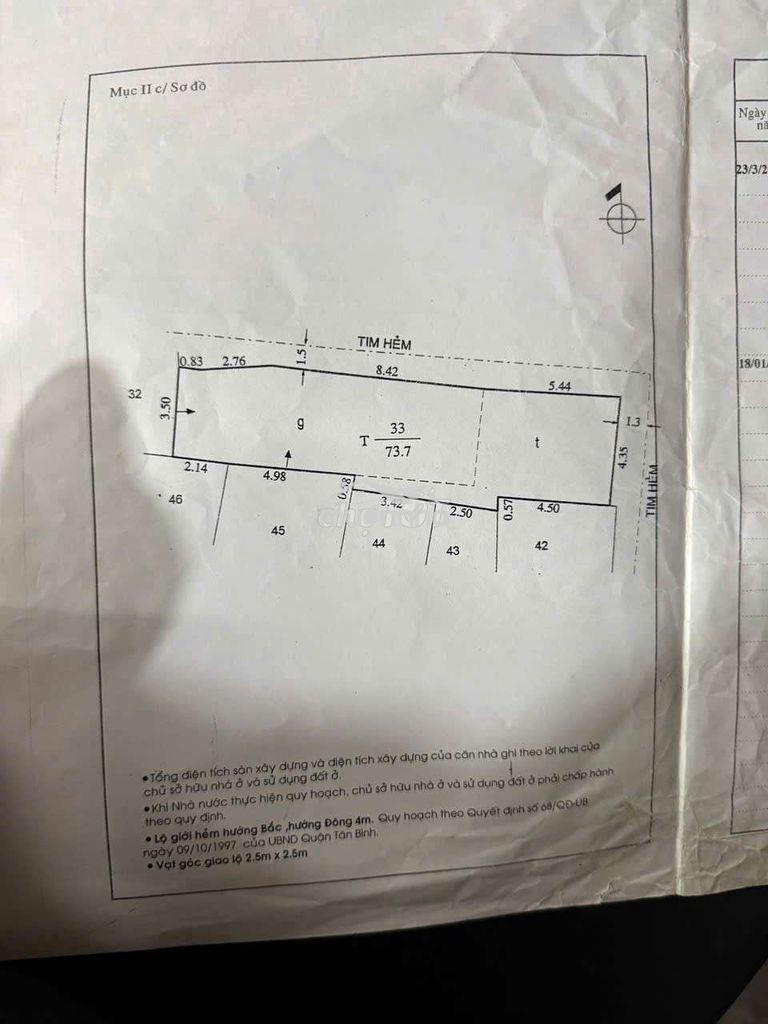 Bán nhà h3m thành mỹ 74m đất nhà 2 tầng giá rẻ - 2