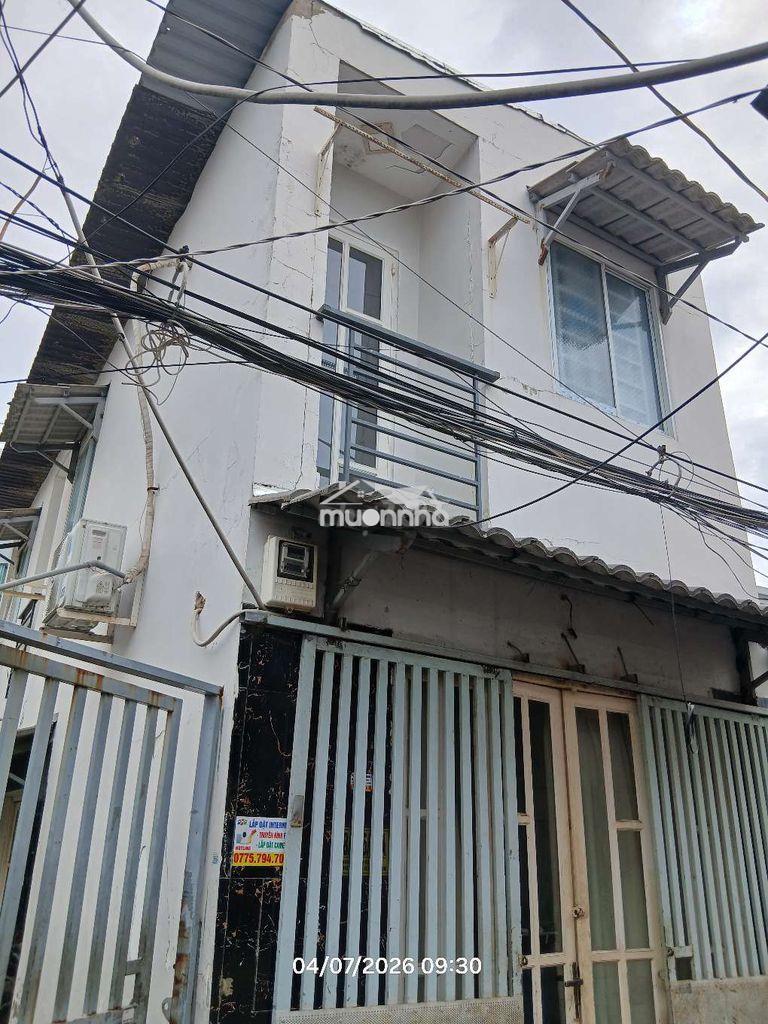 Nhà cho thuê nguyên căn, trệt lầu, dtsd 24m2, full nội thất, 3,5tr