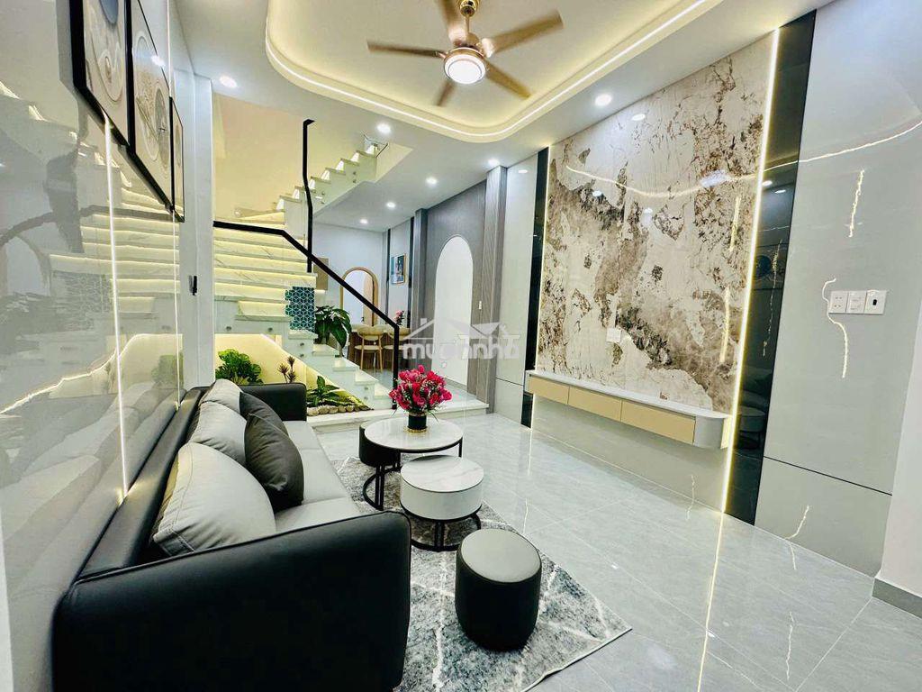 Nhà hẽm thông đừong số 4 f16 gò vấp có sân thựong - 4