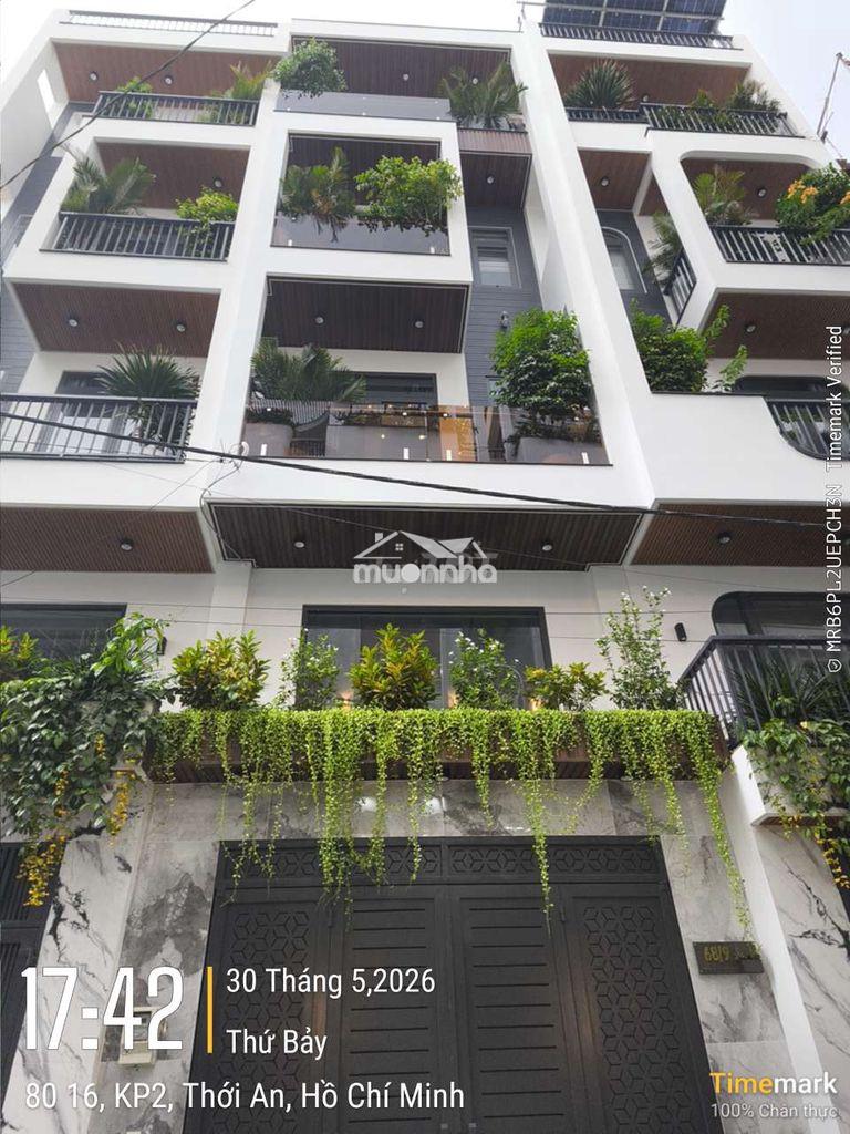 Giảm 500tr, nhà phố 4x16m 1lững 3 lầu đường 6m thạnh xuân 25 - 3