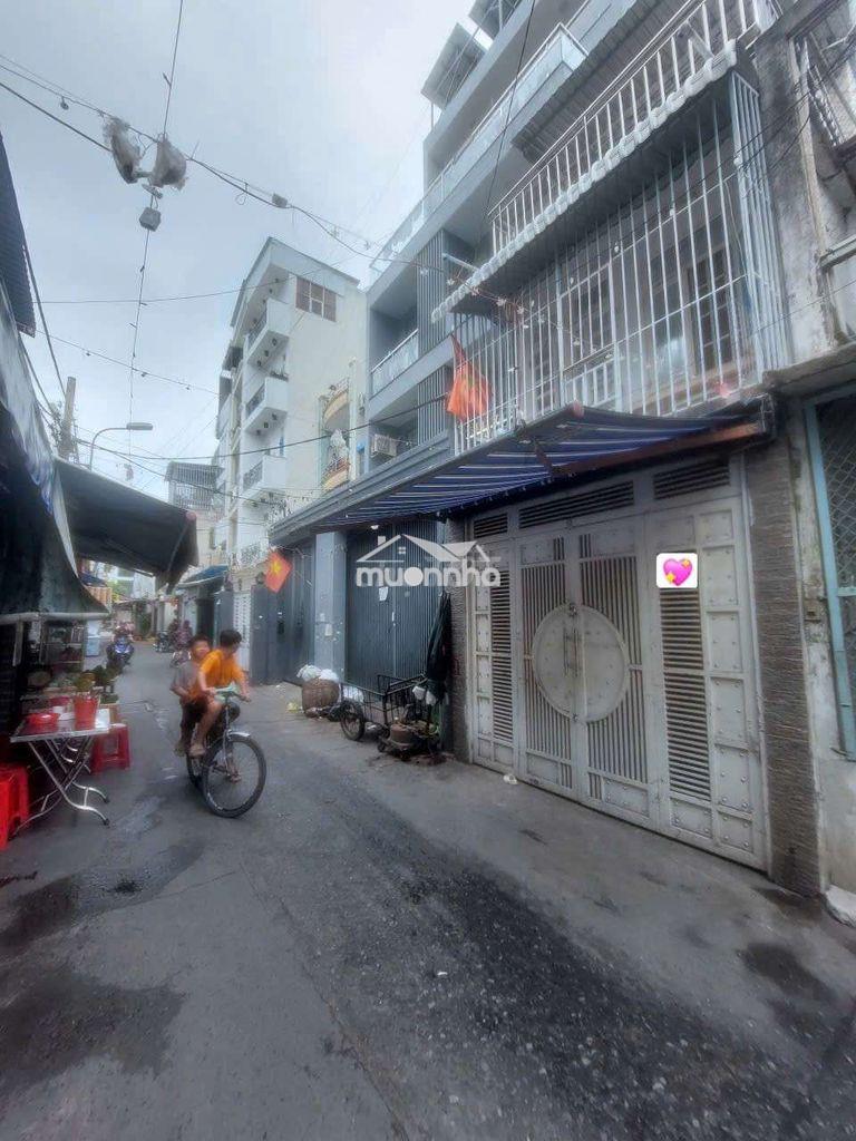 Cho thuê nhà mặt tiền hẽm đường dương bá trạc dt.3m5×13m } 2lầu 3phòng