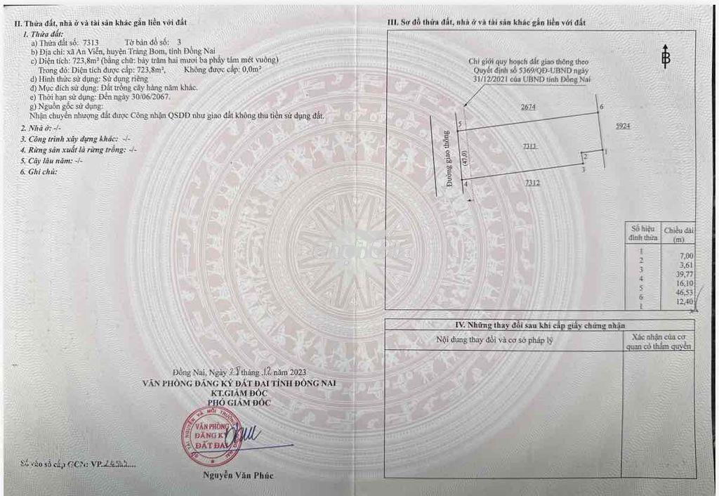 Chuyển nhượng đất ont và cln an viễn trảng bom - 3