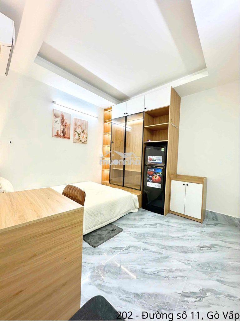 Căn hộ studio full nt  - gần cv làng hoa - 4
