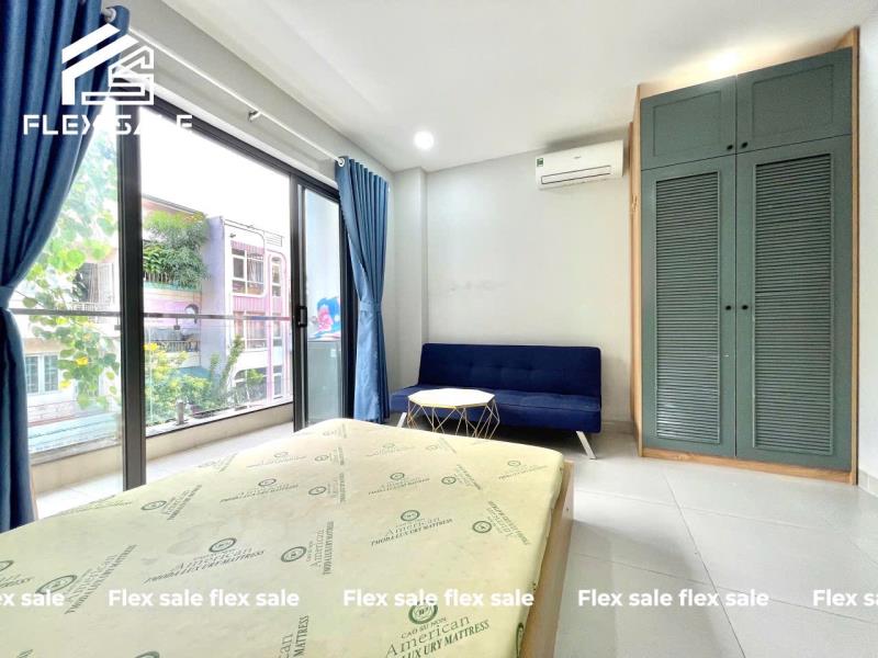 Cho thuê căn hộ ban công di chuyển 5p đến đh giao thông vận tải,hutech, ngoại thương, hồng bàng, uef - 2