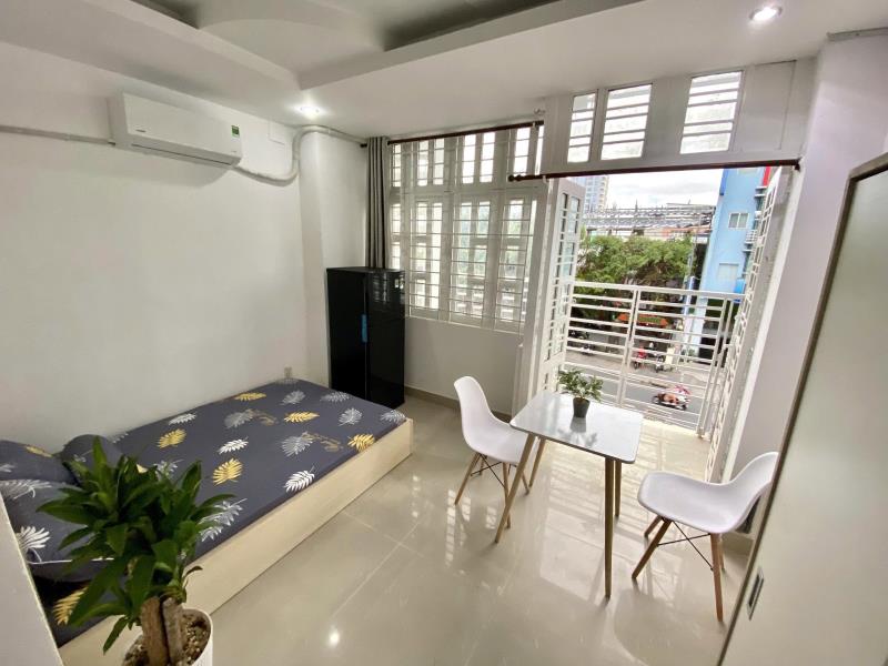 Cho thuê phòng dạng studio ban công siêu thoáng giá rẻ gần đh văn hiến_đh công thương_aeon mall tân phú_trục luỹ bán bích_âu cơ q.tân phú