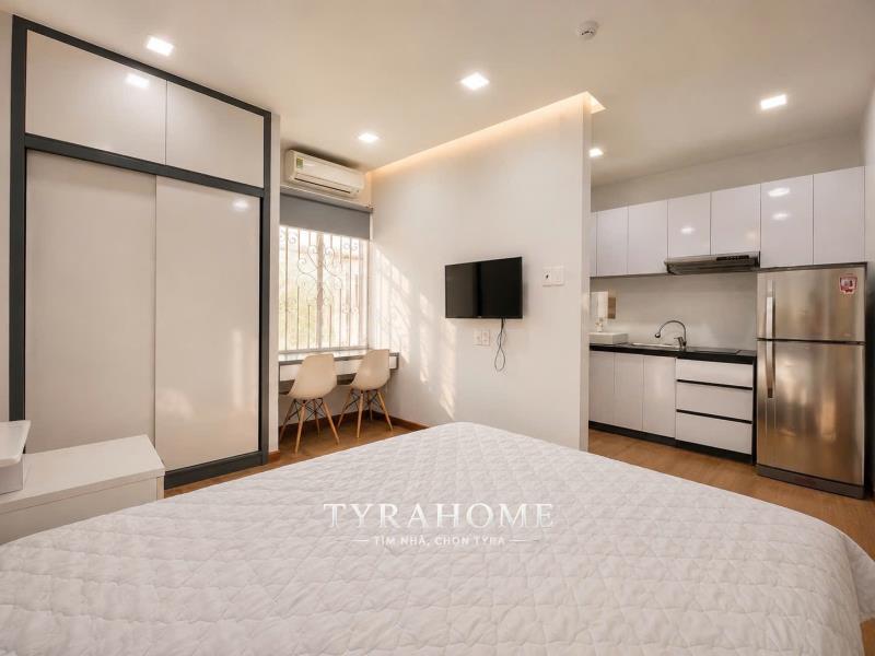 Cho thuê căn hộ studio - tách bếp - full nội thất - 4