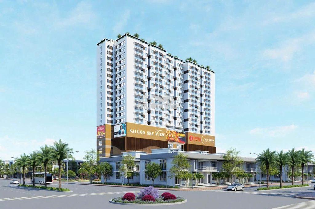 Bán căn hộ sky view 62m2, 4 mặt tiền + 7 tầng tttm, cạnh bến xe q8 - 2