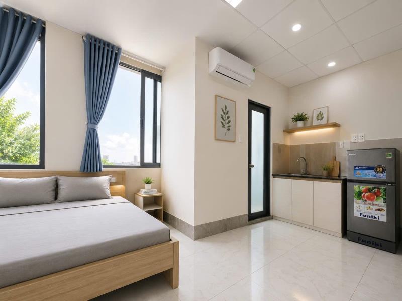 Studio full nội thất - hầm xe thang máy - ngay dh uth, ngoại thương, uth, hutech - 4