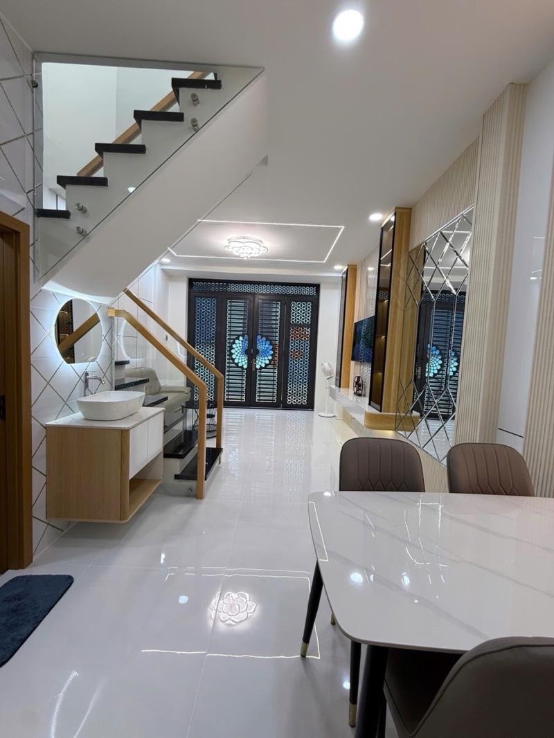 Hxh khuông việt, 40m2, 4x10, 3pn, nhà mới full nt, sổ vuông vức, chỉ 6.1 tỷ tl - 2