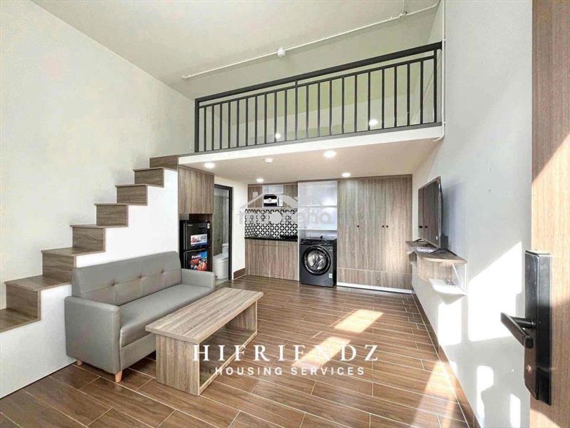 Duplex full nội thất + máy giặt riêng ngay công viên làng hoa