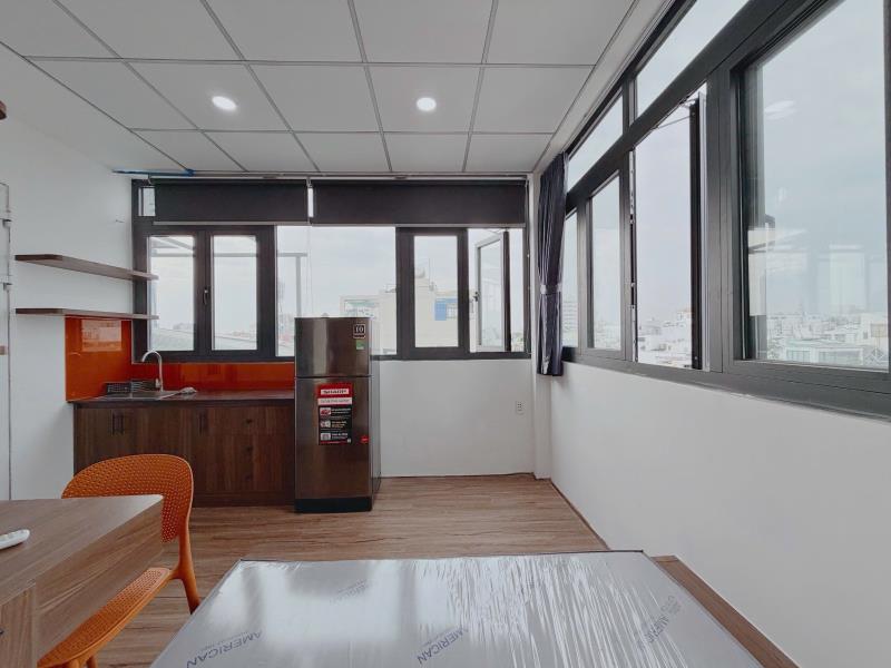 Căn hộ cửa sổ lớn bình thạnh gần đại học văn lang, uth, ftu2_full nội thất, thang máy - 2