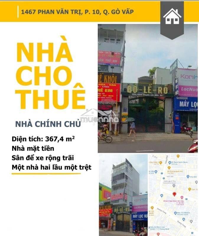 Mặt bằng kinh doanh 367,4 m2 mặt tiền phan văn trị