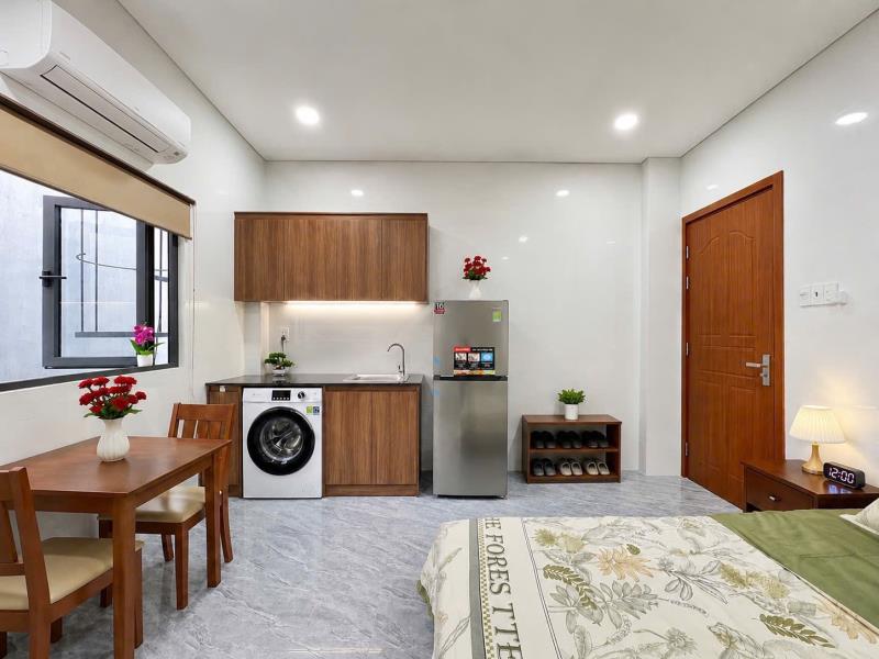 Studio tone gỗ, cửa sổ trời thoáng, ngay tân kỳ tân quý, full nội thất tiện nghi - 2