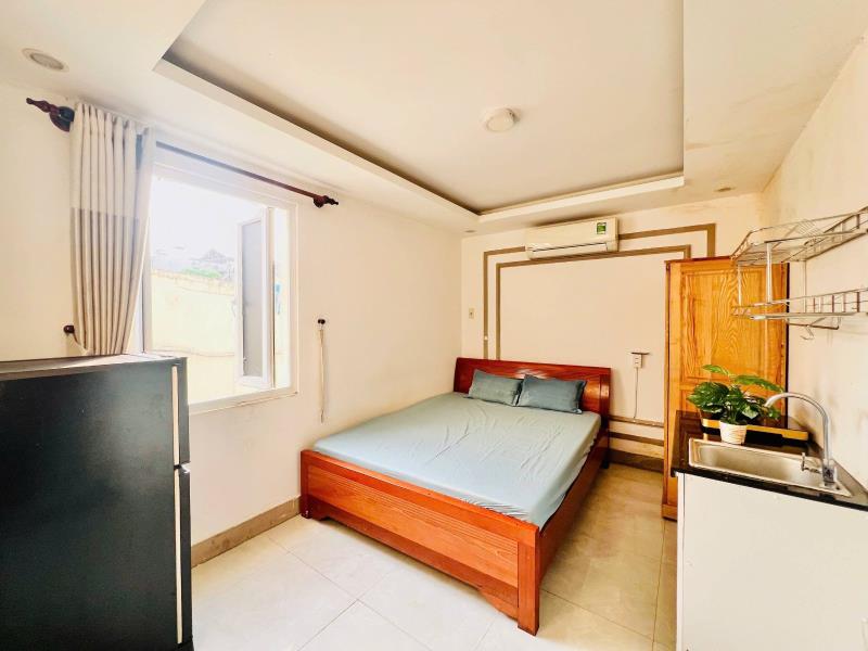 Siêu phẩm studio full nội thất tiện nghi cửa sổ thoáng mát tại phạm văn chiêu ngay chợ hạnh thông tây 