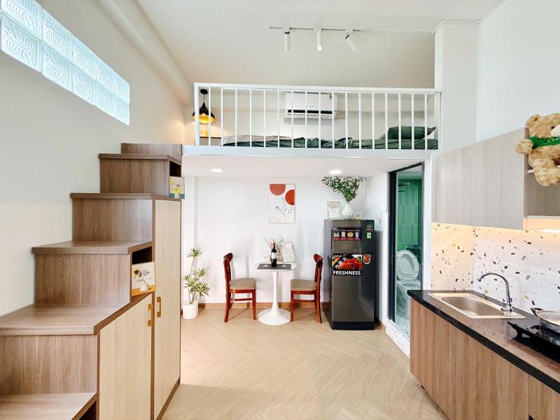 Phòng trọ tân bình cho thuê dạng duplex full nội thất thuận tiện đi đh văn hiến, đh công thương, tân bình, q11 - 3