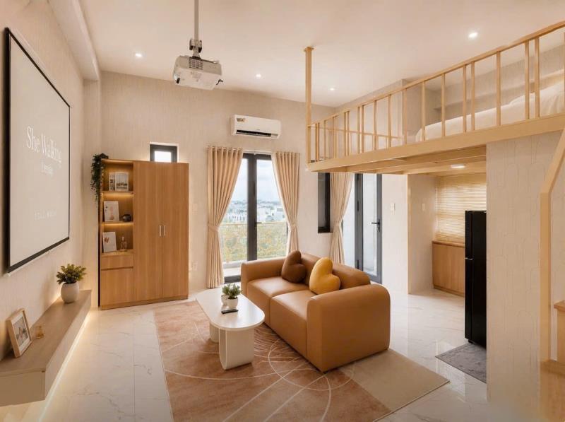 🏡Cho thuê căn hộ có gác - ban công cực xinh xắn có ban công bình thạnh