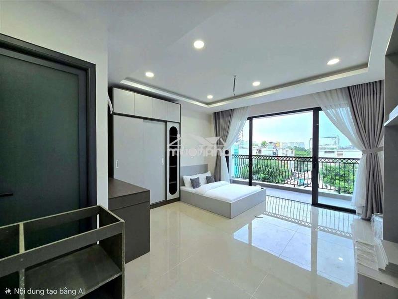 Cho thuê chdv ban công full nội thất gần ngay chung cư dream home