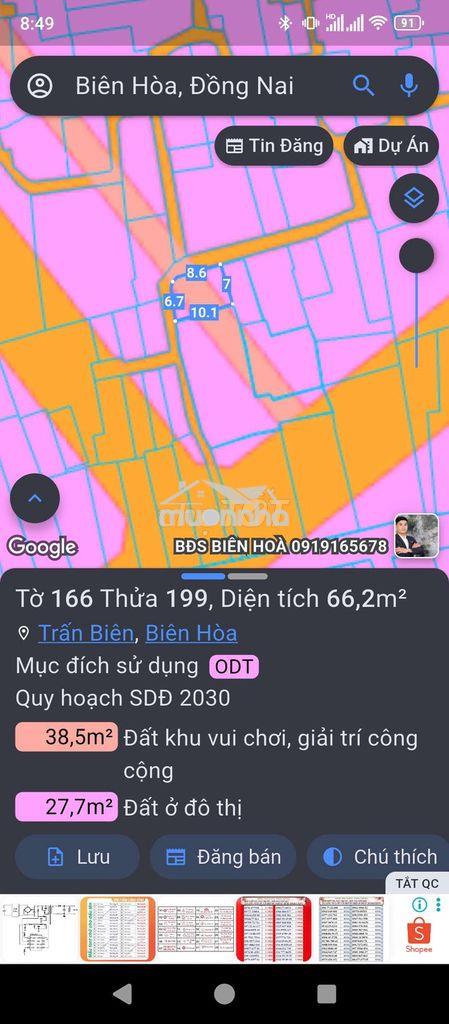 Bán đất ở trung tâm phường trấn biên, giao lưu cả đất nn vùng xa - 3