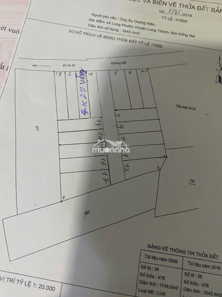 Kẹt tiền cần bán đất nền long thành - dt 4x20-400tr