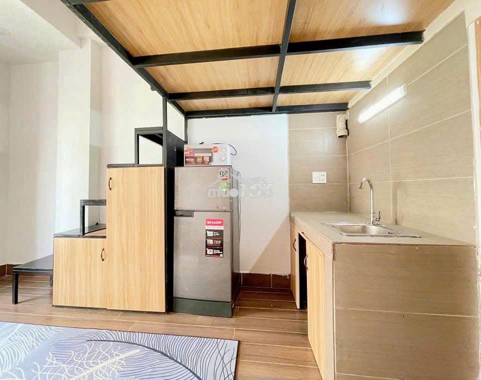 Cho thuê căn hộ mini 30m2 có gác lửng gần đại học giao thông vận tải - 4
