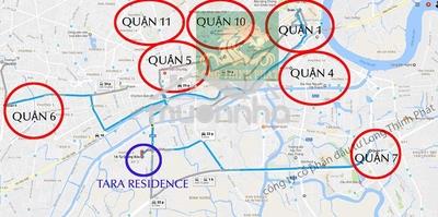 Căn hộ tara residence, mặt tiền đường tạ quang bửu, q8, 91m2, 3pn, 14t - 2