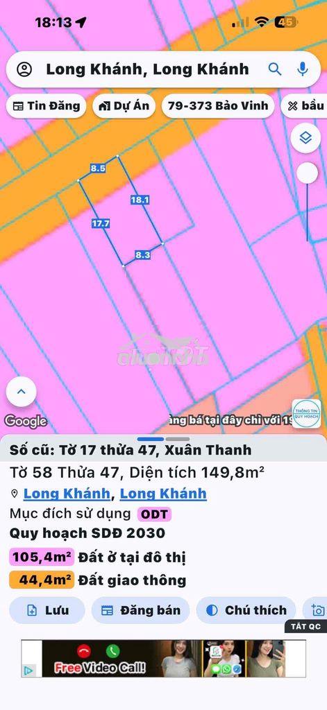 Đất thổ cư mặt tiền trung tâm long khánh chính chủ pháp lý đầy đủ - 2
