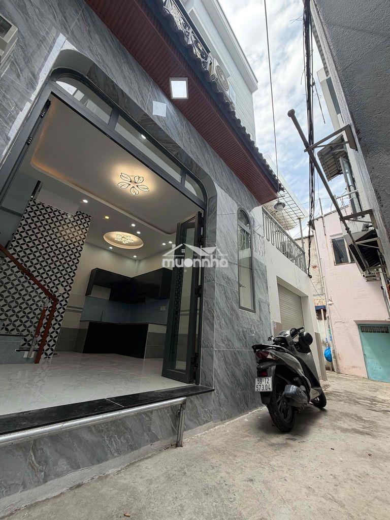 Nhà hẻm 337/6 trần xuân soạn tân hưng tphcm 1 trệt 2 lầu 69m2 3pn 2wc - 3