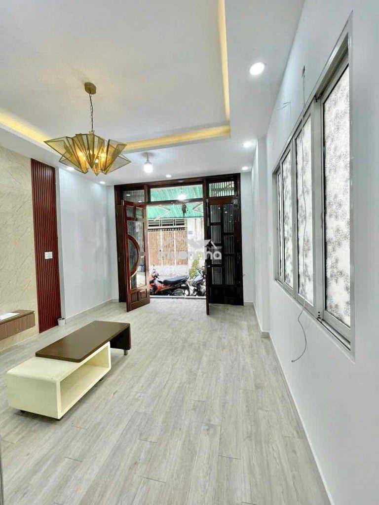 Mới đẹp(5,4x14m) kênh nước đen 2tầng 3pn hẻm xe hơi - 2
