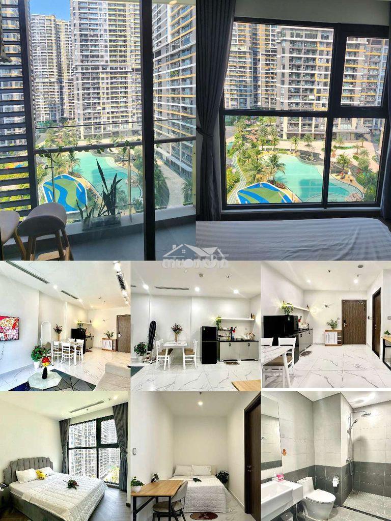 Vin q9- be5- 2 giường lớn- view bể bơi- full nt- sẵn thẻ - 3