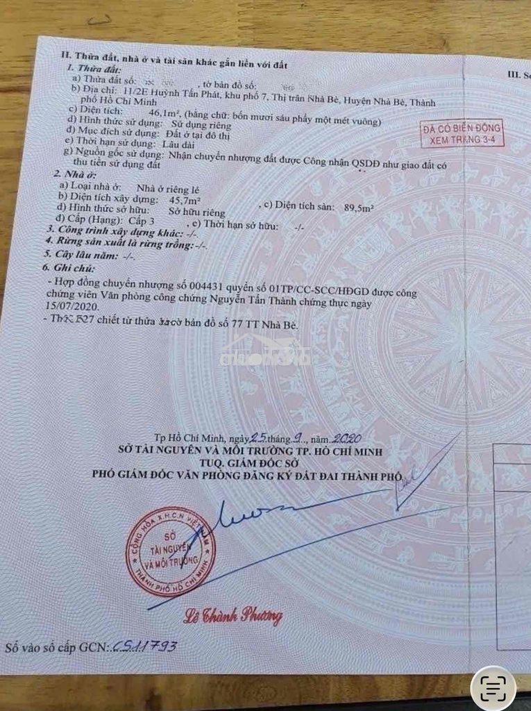 ✅Nhà hỗ trợ vay bank, cạnh trường lâm văn bền,cách mt 20m