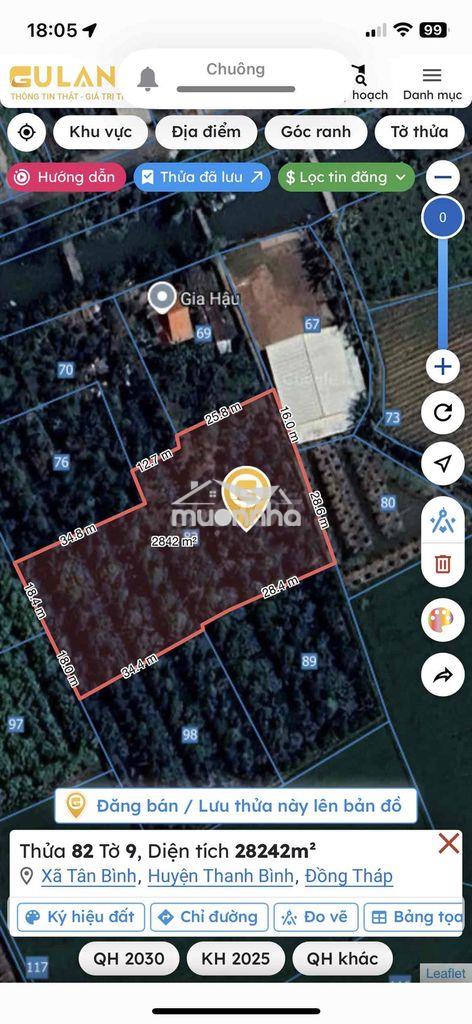 Tiêu đề: bán mặt tiền đất ở vườn mít 1200 gốc đang thu, sầu riêng 110 - 4