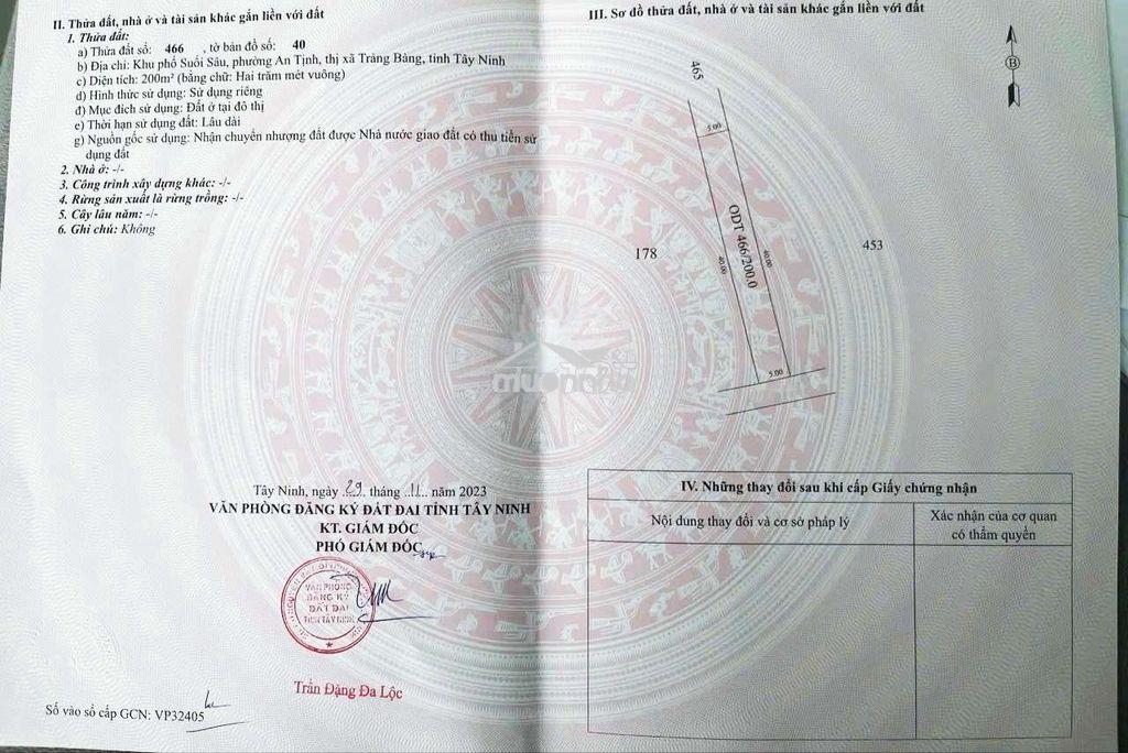 Ngộp nợ ! bán lô đất 200m2 gần chợ suối sâu p.an tịnh , giá 650 triệu - 4