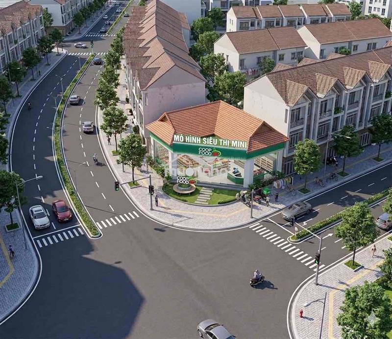 Bán nhà đường 20m kdc an sương đối diện trường học