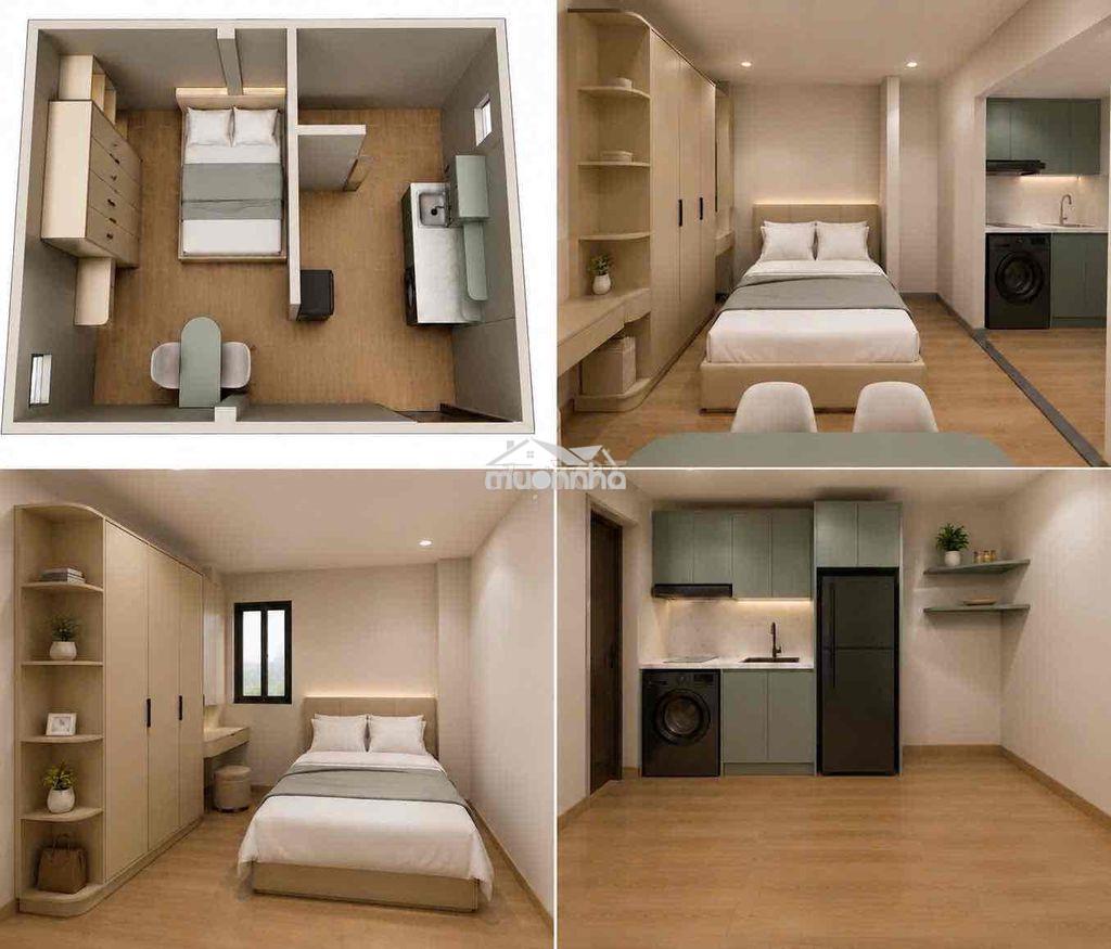 1 phòng ngủ tách bếp mới 100% ngay phan xích long - 2