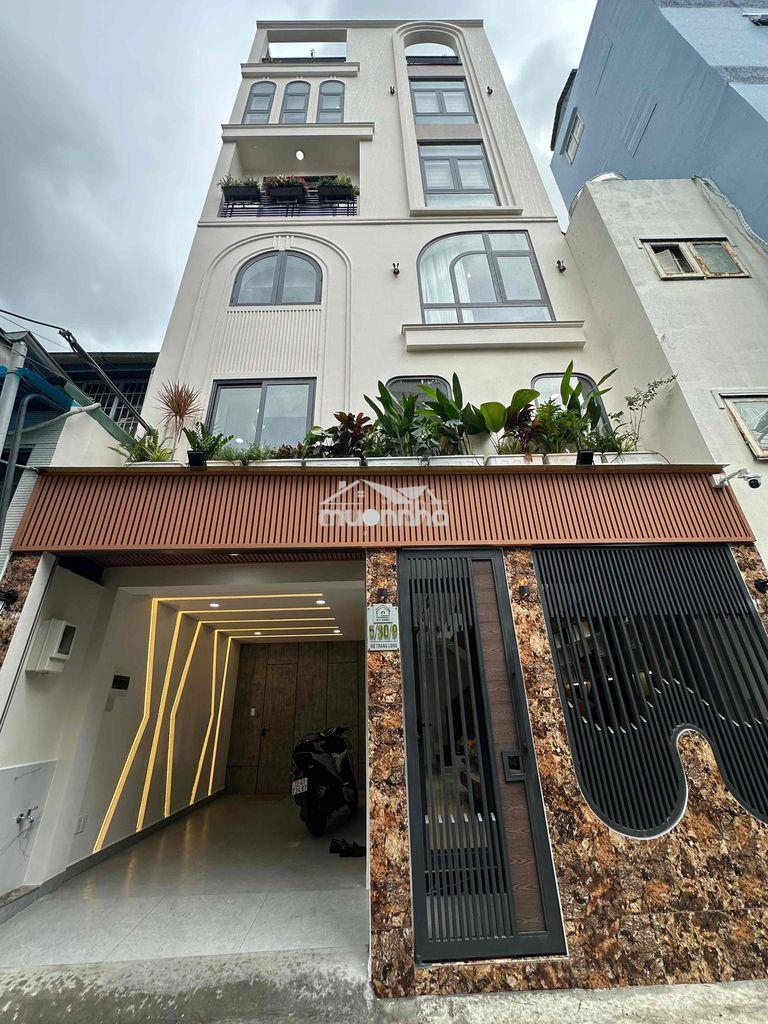 Nơ trang long - 6 tầng - full nội thất - 200m2 dtsd - xe hơi 6m thông