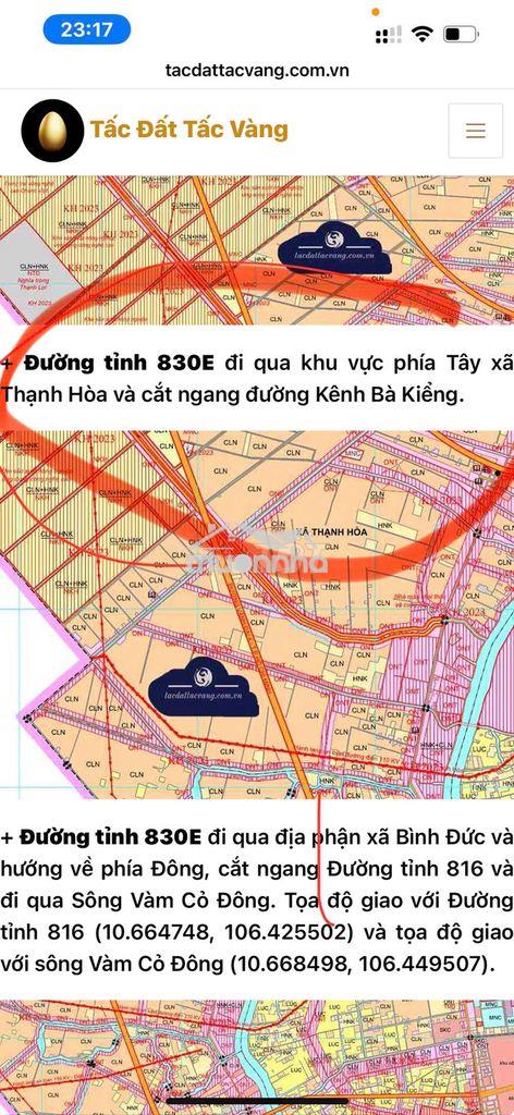 1100mv đất mặt tiền sông vàm cỏ - 4