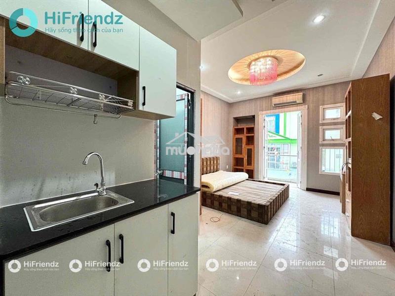 Cho thuê căn hộ studio ban công q10 gần đh kinh tế ueh, đh huflit