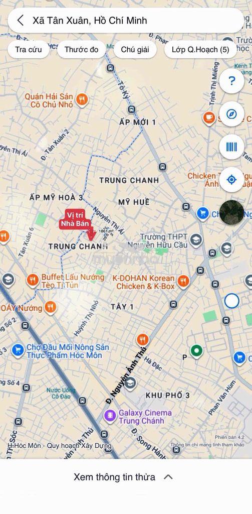 Nhà cấp 4  (6m x 23m)  133 thô cư . khu dân cư , tân xuân - 4