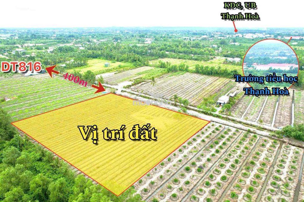 365tr/500m2 đất vườn ,bến lức ,long an,đường xe tải,nhà dân xung quanh - 4