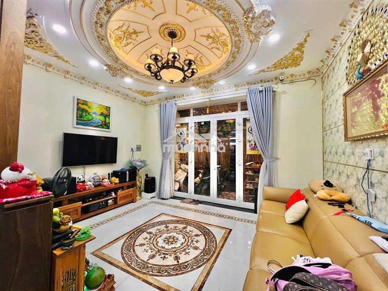 Nhà full nội thất 1 trệt 3 lầu 4pn 5x14m hẻm huỳnh tấn phát q.7