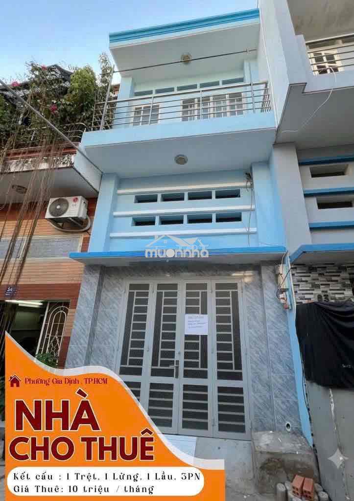 Hẻm lớn nguyễn duy p3 bình thạnh 3 lầu chỉ 10tr