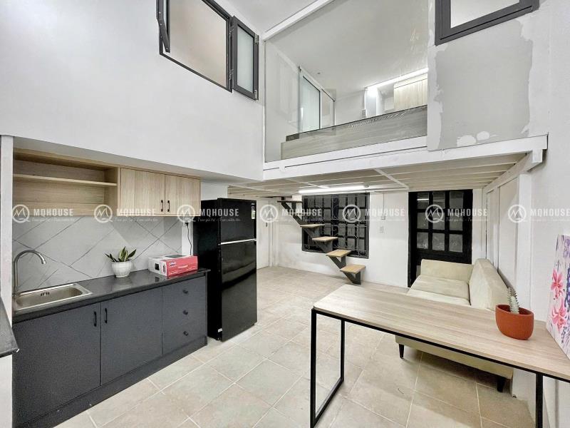 [Tân bình] căn hộ 2pn  full nội thất có cửa sau, thoáng ngay tầng trệt - đi trường chinh – hoàng văn thụ – phan văn hớn