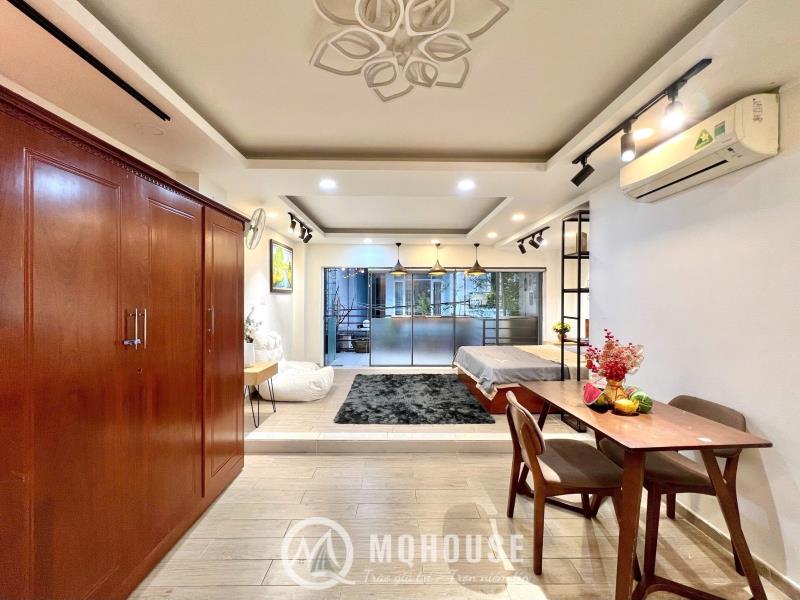 Cho thuê căn hộ 1pn full nội thất cơ bản , ban công – bạch đằng, tân bình
